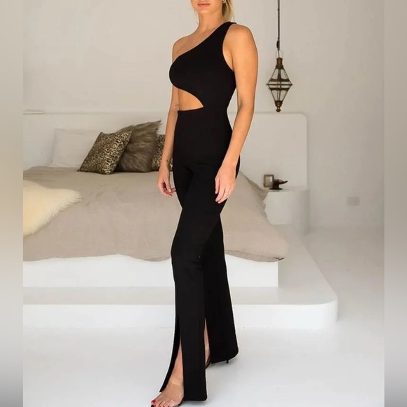 Tiger Mist | One Shoulder Jumpsuit - Picture 3 of 6